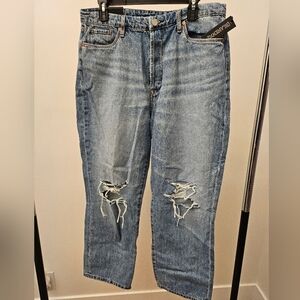 Nwt blanknyc Baxter distressed ribcage straight leg jeans 31